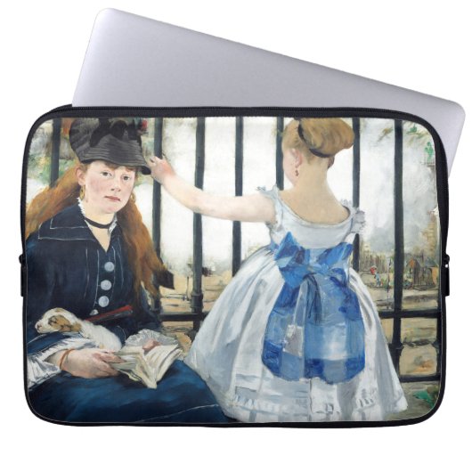 Die Eisenbahn Edouard Manet Laptopschutzhülle (Vorderseite)