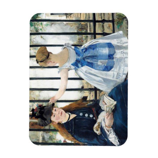 Die Eisenbahn Edouard Manet Magnet (Vertikal)