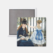 Die Eisenbahn Edouard Manet Magnet (Vorderseite/Rückseite)
