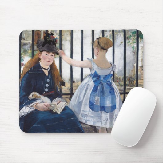 Die Eisenbahn, Edouard Manet Mousepad (Mit Mouse)