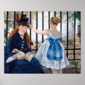 Die Eisenbahn, Edouard Manet Poster (Vorne)