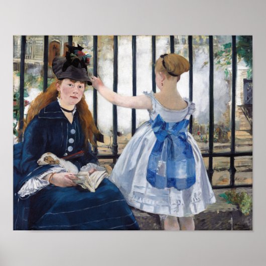 Die Eisenbahn, Edouard Manet Poster (Vorne)