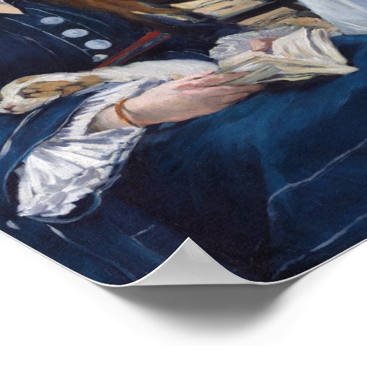 Die Eisenbahn, Edouard Manet Poster (Ecke)