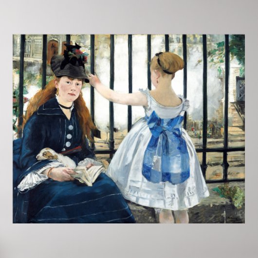 Die Eisenbahn Edouard Manet Poster (Vorne)