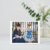 Die Eisenbahn, Edouard Manet Postkarte (Stehend Vorderseite)