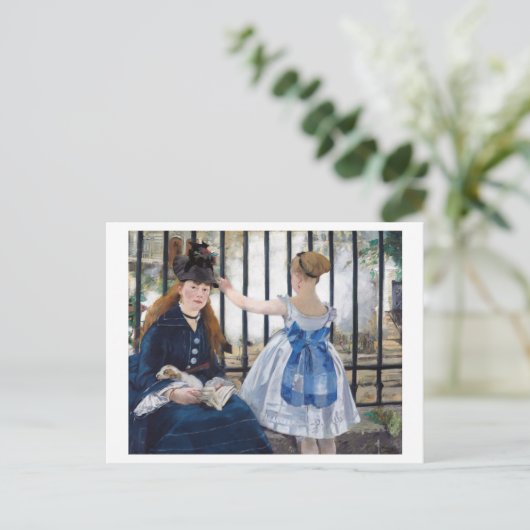 Die Eisenbahn, Edouard Manet Postkarte (Stehend Vorderseite)