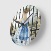 Die Eisenbahn Edouard Manet Runde Wanduhr (Winkel)