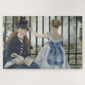 Die Eisenbahn - Manet Impressionist Malerei Puzzle (Horizontal)