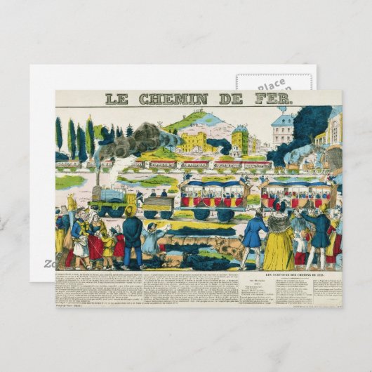 Die Eisenbahn Postkarte (Vorne/Hinten)