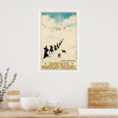 Die Eisenbahn über den Großen St. Bernhard Pass Poster (Küche)