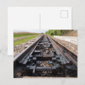 Die Eisenbahn verschwindet in der Ferne Postkarte (Vorne/Hinten)