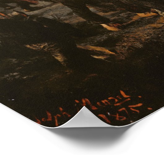 Die Eisenbahn von 1875 Poster (Ecke)