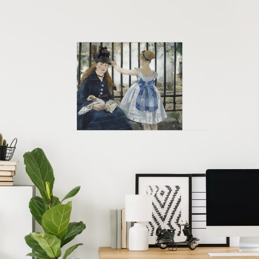 Die Eisenbahn von Edouard Manet Poster (Heimbüro)