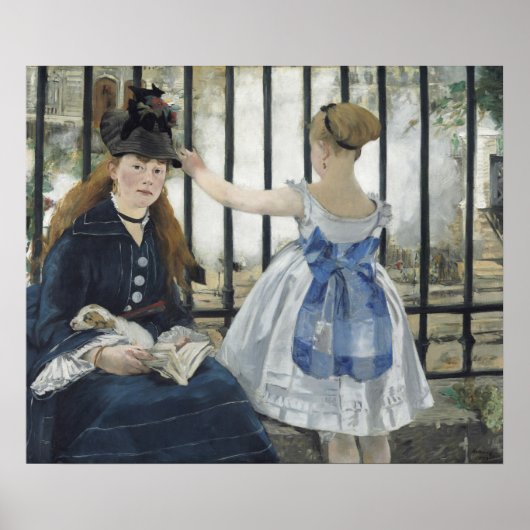 Die Eisenbahn von Edouard Manet Poster (Vorne)