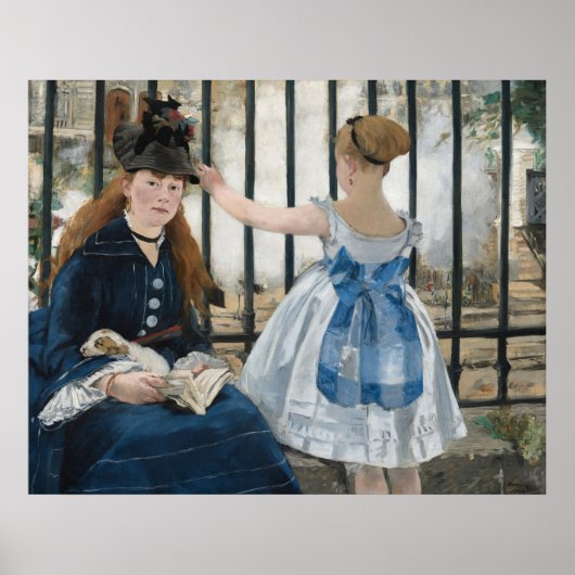 Die Eisenbahn von Eduard Manet, Kunst Poster (Vorne)
