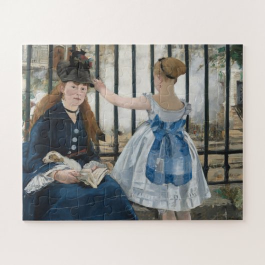 Die Eisenbahn von Eduard Manet, Kunst Puzzle (Horizontal)