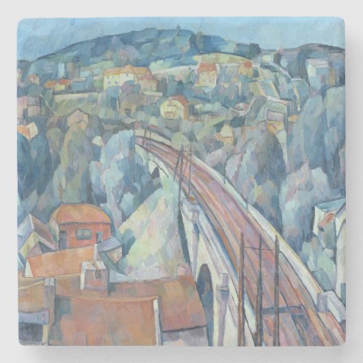 Die Eisenbahnbrücke bei Meulen Steinuntersetzer (Vorderseite)