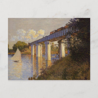Die Eisenbahnbrücke in Argenteuil Postkarte