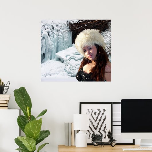 Die Eiskönigin und ihr Palast Poster (Heimbüro)