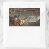 Die Eizelljagd, die Osterhasen-Jagd Rechteckiger Aufkleber (Tasche)