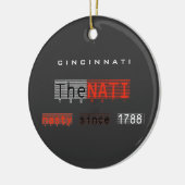 Die eklige NATI (Cincinnati) Verzierung Keramik Ornament (Links)