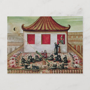 Die Eklipse der Sonne in Siam im Jahr 1688 Postkarte