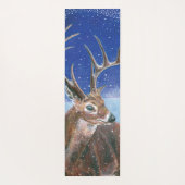 Die elaphische Rote Hirsche und die Winterlandscha Yogamatte (Rückseite)