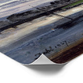 Die Elbe und die Neustadt, Dresden Poster (Ecke)