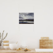 Die Elbe und die Neustadt, Dresden Poster (Küche)