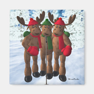 Die Elch-Brüder: Weihnachten Carol Magnet