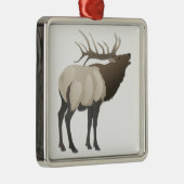 DIE ELCH-SIGNALHÖRNER SILBERNES ORNAMENT (Rechts)