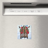 Die Elchbrüder: Weihnachts-Carol Magnet (In Situ (Geschirrspüler))