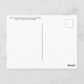 Die Elche Kuh überquert den Fluss am frühen Morgen Postkarte (Rückseite)