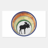 Die Elchenkrone Rechteckiger Aufkleber (Vorderseite)