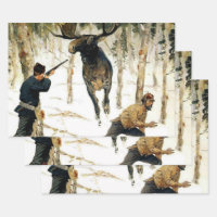Die Elchjagd von Frederic Remington