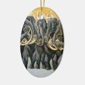 Die Elefant-Blaskapelle Keramikornament (Links)