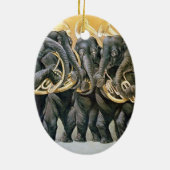 Die Elefant-Blaskapelle Keramikornament (Hinten)