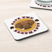 Die Elefanten gerettet Getränkeuntersetzer (Linke Seite)