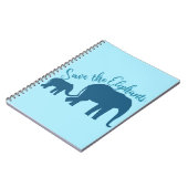 Die Elefanten gerettet Notizblock (Linke Seite)