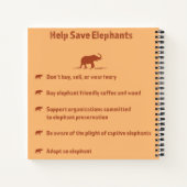 Die Elefanten gerettet Notizblock (Rückseite)