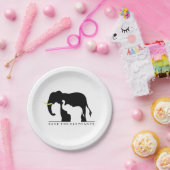 Die Elefanten gerettet Pappteller (Party)