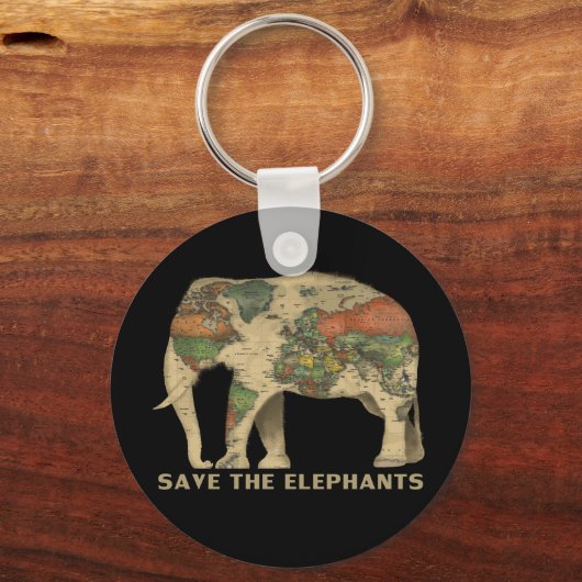 Die Elefanten gerettet Schlüsselanhänger (Vorderseite)