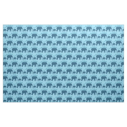 Die Elefanten gerettet Stoff (Fat Quarter (45,7 x 55,9 cm))