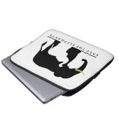 Die Elefanten gerettet (weiß) Laptopschutzhülle (Vorne Knopf)