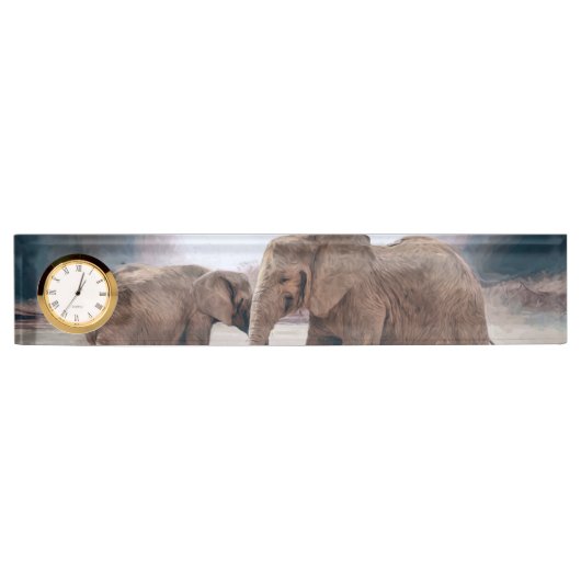 Die Elefanten Namensplakette (Vorderseite)