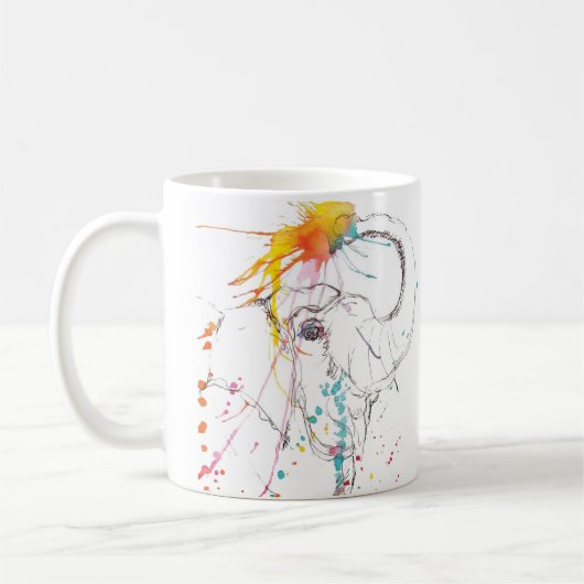 Die Elefantencoffee-Tasse segnen Kaffeetasse (Links)