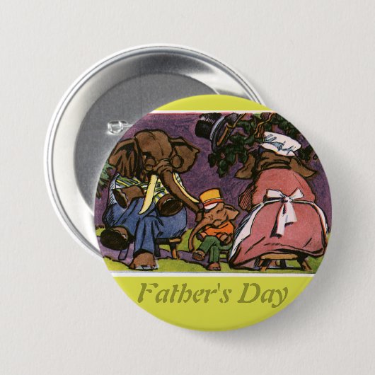 Die Elefantenfamilie - Button (Vorne & Hinten)