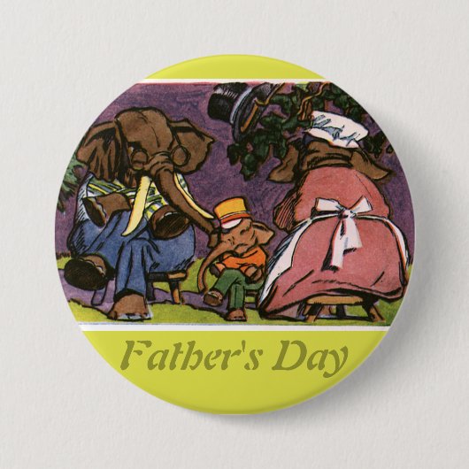 Die Elefantenfamilie - Button (Vorderseite)