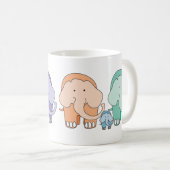 Die Elefantenfamilie Kaffeetasse (VorderseiteRechts)
