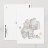 Die Elefantenpostkarte Postkarte (Vorne/Hinten)